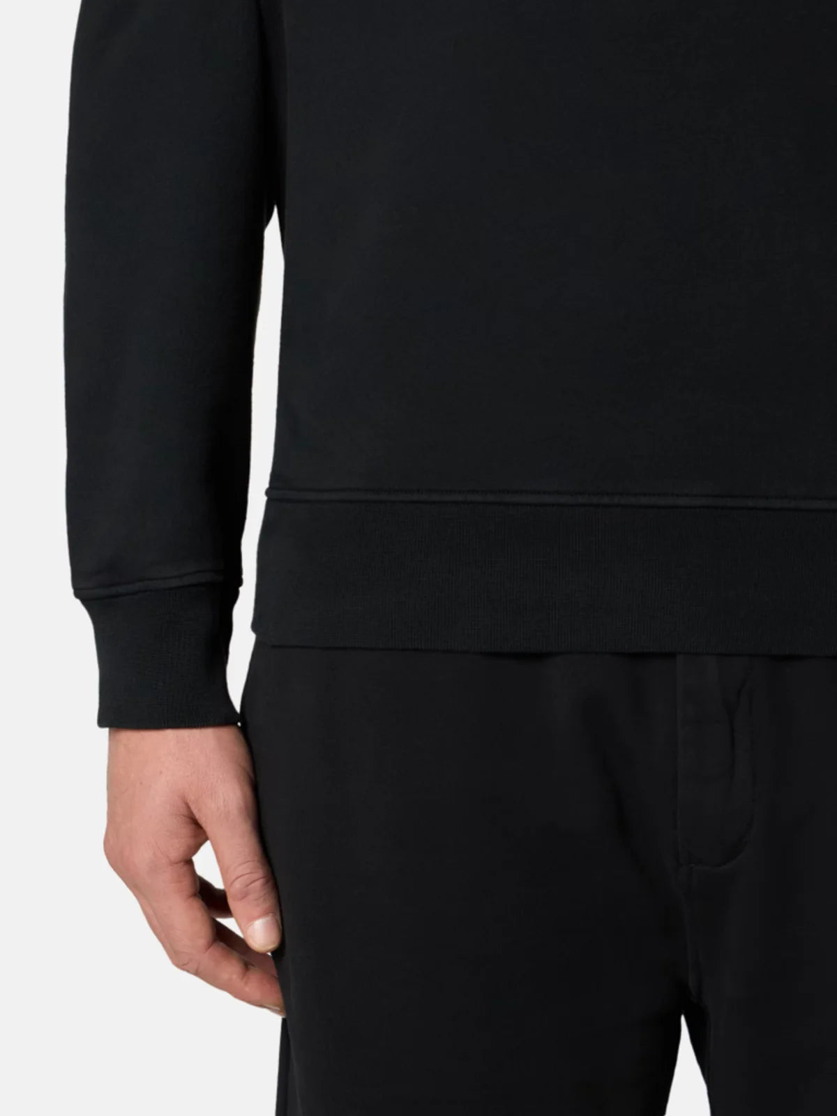 Amsterdam Outlet™ - Unisex Katoenen Hoodie Zwart